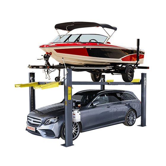 AMGO Boat Storage 4-Post Auto Lift 409-HPX 9,000-lb Capacity
