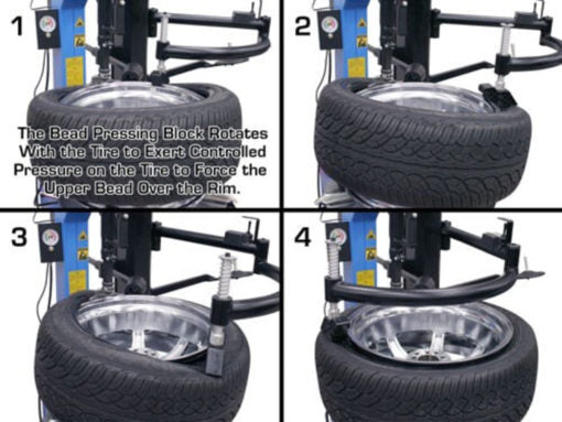 Atlas® TC755EZ Tilt-Back Electric/Pneumatic Tire Changer w/EZ Arm