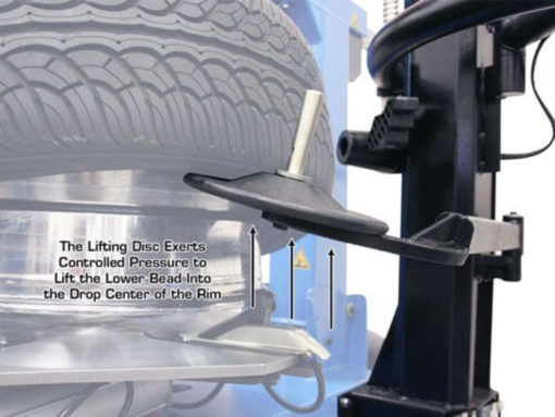 Atlas® TC755EZ Tilt-Back Electric/Pneumatic Tire Changer w/EZ Arm