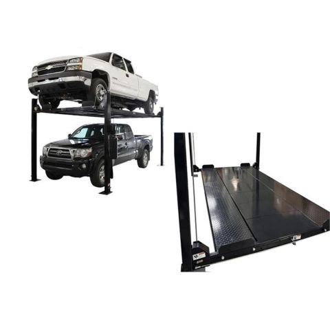 Atlas PRO8000EXT-L Storage Auto Lift with Floor Panel Combo, 4 Post Lift Extra Tall and Long