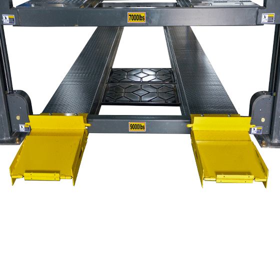 AMGO 4097X, Triple-4 Post Parking Auto Lift, 9,000-lb Capacity