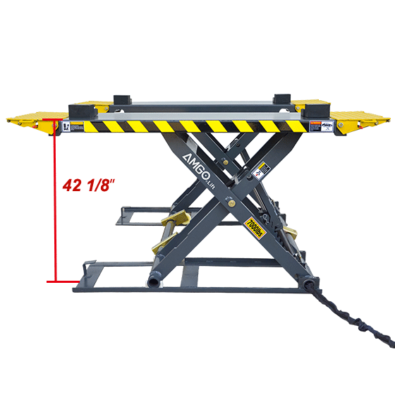 AMGO MRL07 Mid Rise Scissor Auto Lift 7000-lb