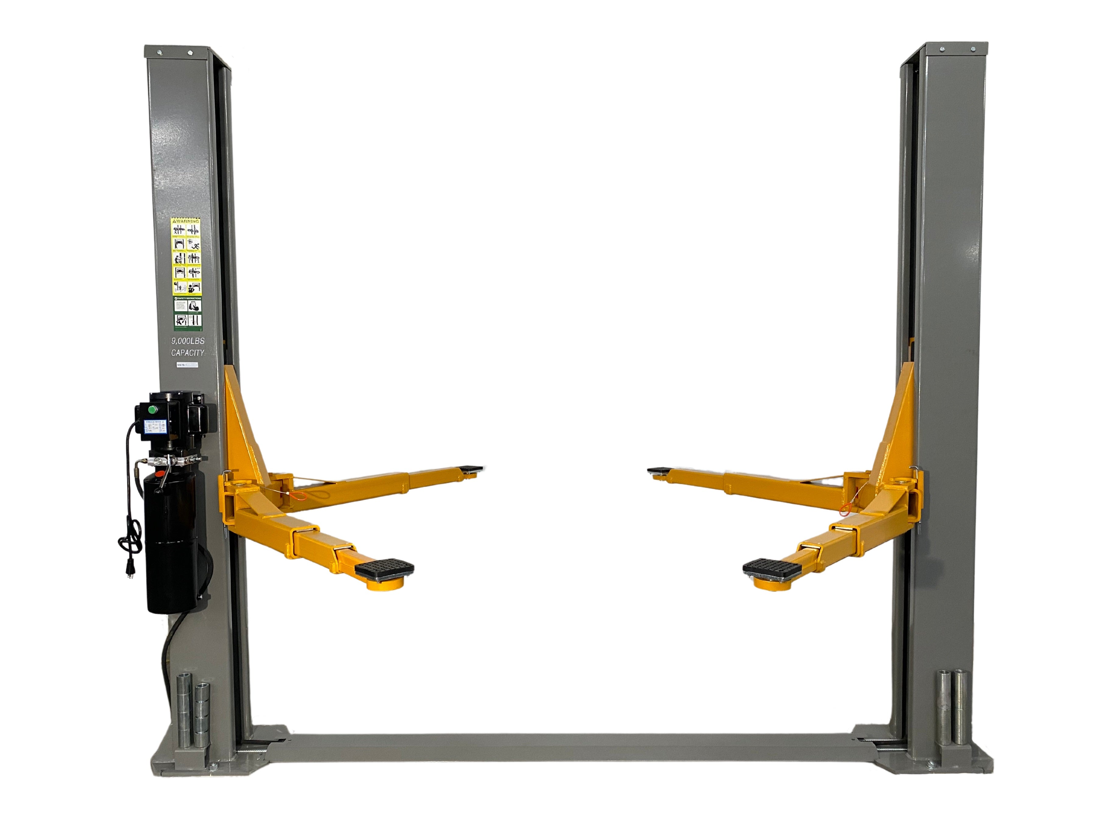 Triumph NT-9 Baseplate 2 Post Auto Lift, 3-Stage Arms, 110 Volt
