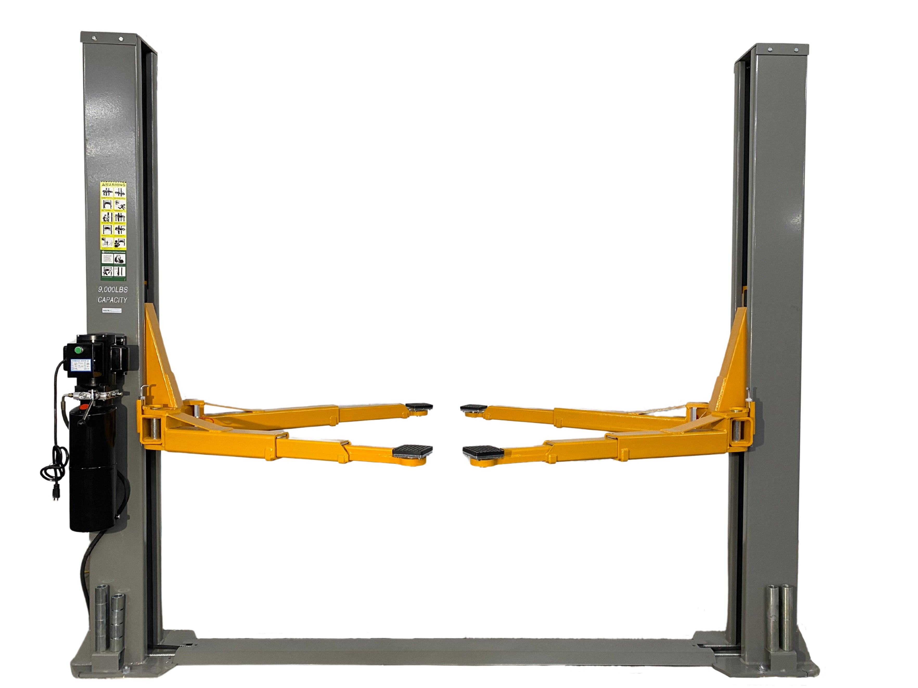 Triumph NT-9 Baseplate 2 Post Auto Lift, 3-Stage Arms, 110 Volt