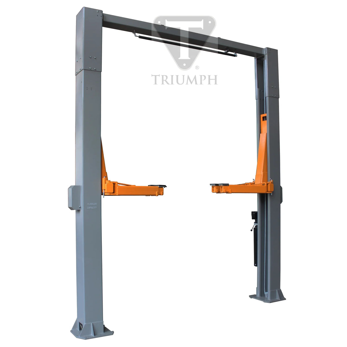 Triumph NTO-15 Overhead 2 Post Auto Lift, 15,000-Lb Capacity
