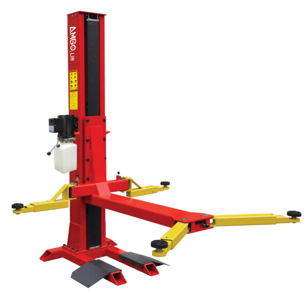 AMGO SL-7 Single Post Auto Lift, 7,000lb Capacity