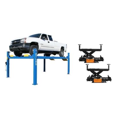 Atlas Equipment 412A Alignment Lift and RJ6 Rolling Jacks Combo