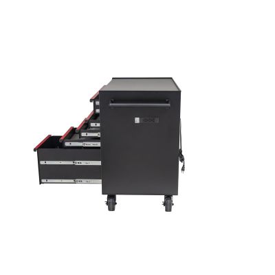 K Tool Toolbox 41 Inch Premium 10 Drawer Double Bay 1,000 lb, Black (75132)