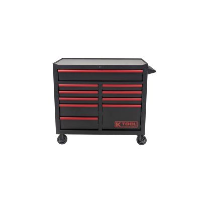 K Tool Toolbox 41 Inch Premium 10 Drawer Double Bay 1,000 lb, Black (75132)
