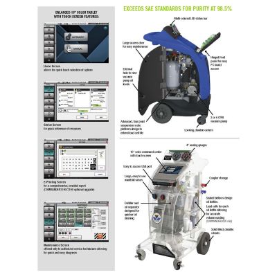 Mastercool COMMANDER4100 AUTOMATIC R1234yf &amp; HYBRID RRR MACHINE