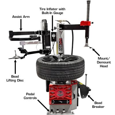 Atlas Platinum PTC400 Center Post Tire Changer W/ Assist Arm
