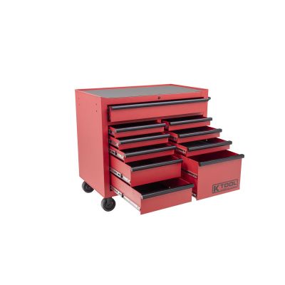 K Tool Toolbox 41 Inch Premium 10 Drawer Double Bay 1,000 lb, (75133)
