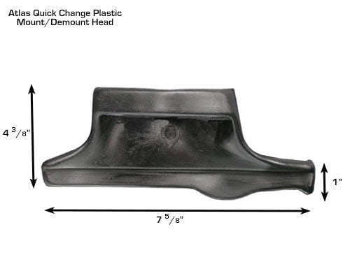 Atlas Plastic Mounting Head For Atlas® Quick Change Assembly (Head Only)