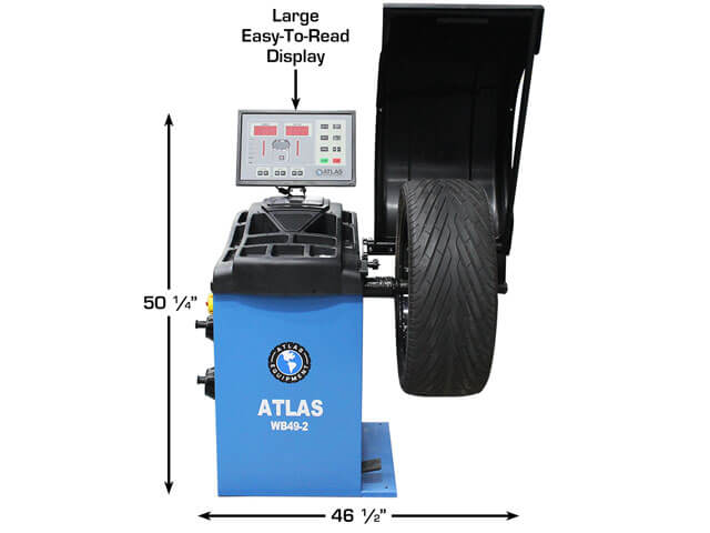 Atlas WB49-2 Self-Calibrating 2D Computer Wheel Balancer