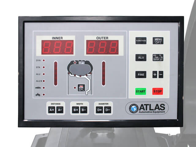 Atlas WB49-2 PRO Premium Self-Calibrating 3D Computer Wheel Balancer