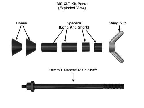 Atlas® WB-MCXLTKT Motorcycle Adapter for Wheel Balancers