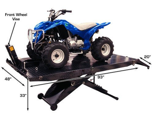 Atlas® Cycle Lift XLT Includes ATV/UTV Width Side Extensions and Dolly, CYCLFTXLT