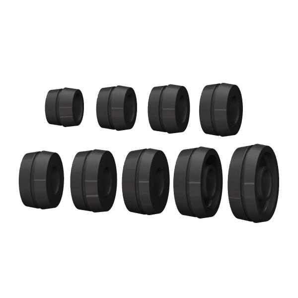 Haweka 9-Piece Double Sided Low Taper Collet Kit, 40mm