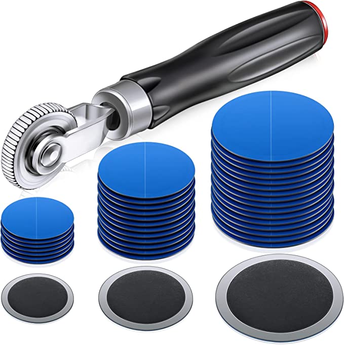 Zhengmy 60 Pieces Tire Patches, 3-sizes